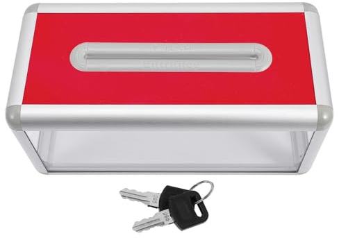 SHERCHPRY Boîte à Cartes de Visite de Bureau Multifonction avec Serrure Étui Transparent Robuste pour Cartes de Visite et Urne Capacité Grosse pour Organisation Professionnelle Usage