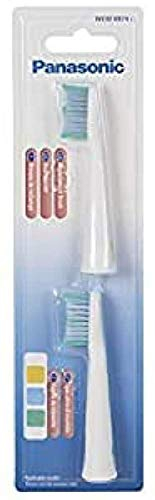 Panasonic WEW0974W503 Testine di Ricambio Setole Multi Fit per Spazzolino Elettrico Panasonic EW-DM81, Pulizia Profonda e Delicata della Superficie Dentale, 2 Pezzi, Bianco