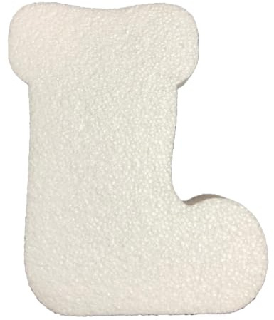 DecoPorex - Bota de Navidad de 20 cm de Alto en Poliestireno Expandido, Ideal para Decoraciones y Manualidades Festivas