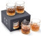 longyier Juego de 4 vasos de Cristal, para beber bourbon, whisky escocés, ron, coñac, vodka, caja de lujo son un regalo único para hombres y mujeres, 300 ml