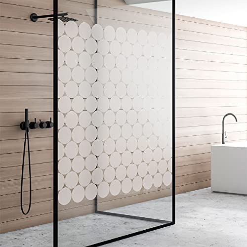 50 x 50 x 100 cm Round Privacy Film for Glass and Shower Door