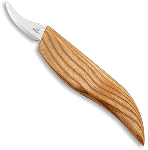BeaverCraft Holzschnitzmesser, Schnitzmesser für Anfänger C18 – Sicherheitsschnitzmesser, Schnitzwerkzeuge, Holzschnitzwerkzeuge für Anfänger – Sloyd, kleines Schnitzmesser