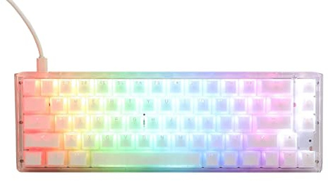 Ducky One 3 Aura White SF Gaming Tastatur, RGB LED - MX-Red (US)