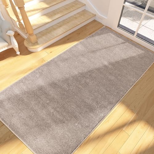 FCSDETAIL Läufer Teppich 80 x 178 cm, Schmutzfangmatte Innen, Fußmatte | Maschinenwaschbare, Sauberlaufmatte, rutschfeste Fussmatte für Hund, Eingang, Haustür, Flur, Küchen