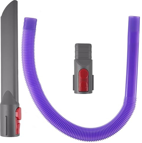 3 Piezas Accesorios Aspiradora Universal, Rincones Boquilla, Tubo y Adaptador, para Dyson V7 V8 V10 V11 V12 V15, para Limpiar Debajo de Muebles y Esquinas