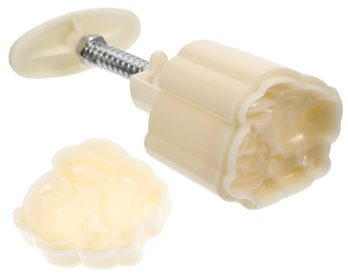 Hasenförmige Gebäckform 1 Satz aus Pp mit Griffdesign | Formen von Mondkuchen, Leicht zu Reinigen und Waschbar, Handgepresste Ausführung für Küche