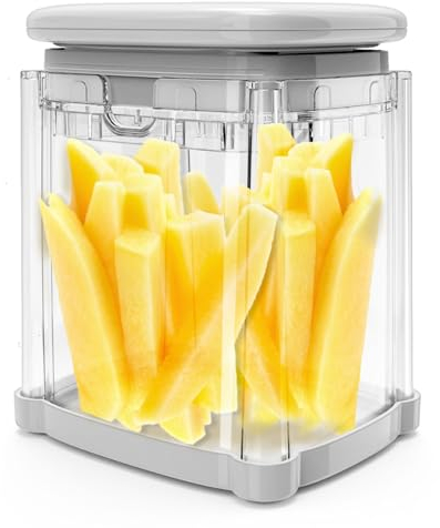 CrazyQueen Potato Slicer French Fry Cutter Veggie Chopper Potato Cutter for Fries Potato Onion Cutter Food Chopper Manual Hand Vegetable Cutter Dicer (1 Blade)