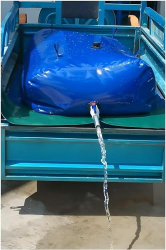RUTAVM Wasseraufbewahrungsbeutel, Wasserblasen-Aufbewahrungsbehälter for LKW-Ladeflächen/Camping/Wohnmobile/Schwimmbäder, Wasserauffangsysteme tragbar(500L/0.8 * 1.25 * 0.5M)