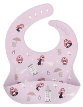 Tutete Babero de Silicona con Bolsillo Recogemigas y BPA Free | fantastic girl