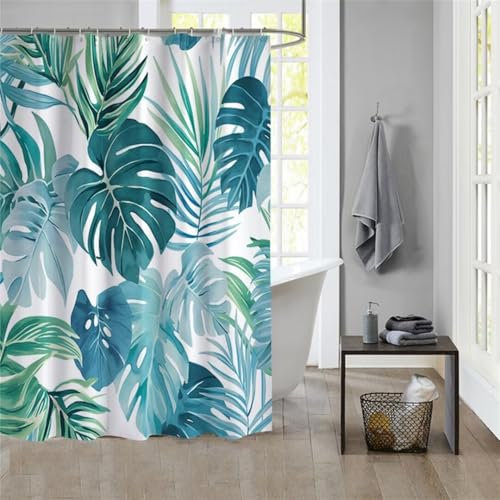 Duschvorhang Pattern 180x200cm Beschwerter Saum Wasserdicht Duschvorhänge Waschbar Polyester Stoff Shower Curtains Mit Ösen Duschvorhangringe Bad Curtain Badewanne Badezimmer Vorhang Gardinen 942