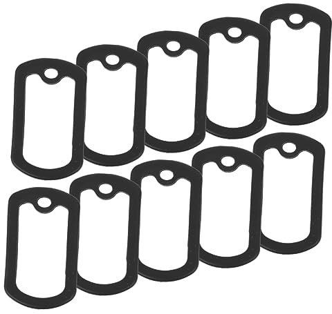 TOBBOMEY 10 Stück Hundemarken-schutzhüllen Aus Elastischem Material Für Militär-erkennungsmarken, Hundemarken-abdeckungen Zum Schutz Von Haustier-erkennungsmarken, Schalldämpferhüllen Für e
