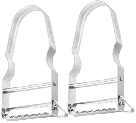 Cabilock 2stücke Edelstahl Gemüseschäler Teilig Schneller Kartoffelschäler Für Obst Und Gemüse Vielseitig Einsetzbar Handlich Für Einfache Und Zeitsparende Zubereitung Der Küche