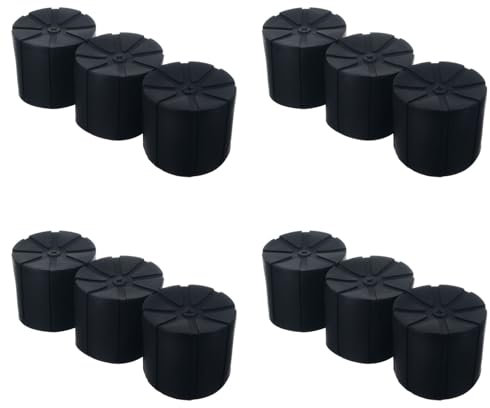 GREOHNMPAW 12Pcs Waterproof Silicone Universal Lens Cap Cover for 65-90mm DSLR Camera Lenses