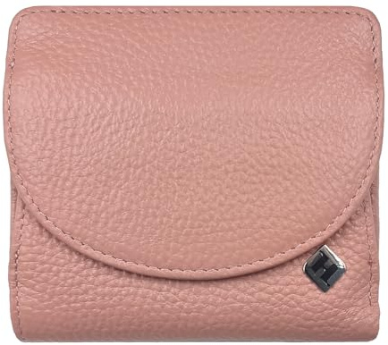 Damen Geldbörse klein rosa, Reise Geldbörse, viele Fächer, Leder, RFID Blocker, Münzfach groß | Wiener Schachtel, Portemonnaie Geldbeutel Brieftasche Damengeldbörse Damenportemonnaie Damengeldbeutel