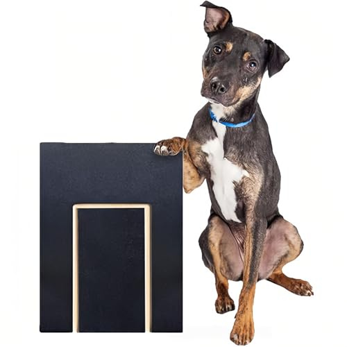 Hunde-Kratzunterlage für Nägel, multifunktionale Kratzbretter mit integrierter Leckerli-Box, Nagelfeilen-Pad, Hunde-Nagel-Kratzbrett, Holz-Kratzmatte, Spielzeug für Haustiere, Nagelpflege-Dateibrett