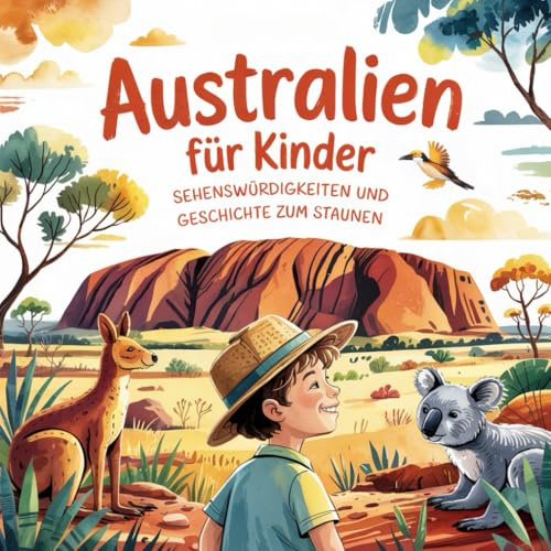Australien für Kinder – Sehenswürdigkeiten und Geschichte zum Staunen: Magische Geschichten über Tiere, Städte, Naturwunder und Traditionen – liebevoll erzählt für Kinder von 4–7 Jahren