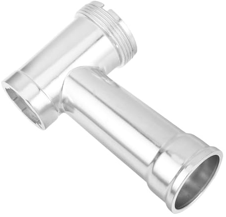 Sosoport Aluminium Fleischwolf Ersatzteil für Elektrische Küchenmaschine Robustes Mincing Tube Zubehör Kompatibel mit Gängigen Fleischwölfen Einfach zu Montieren Leicht zu Reinigen