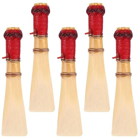 Fagott Rohrblatt 5 Stück aus Naturrohr für Fagottisten | Holzblasinstrument Zubehör, Mittlere Stärke, für Orchesterprofis, mit Rohrsbox