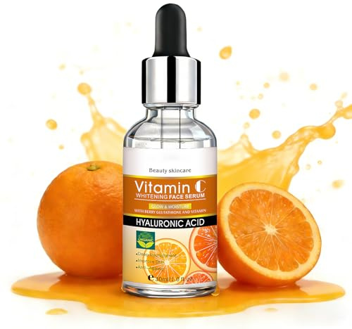 Siero Vitamina C,Con Vitamina C E Niacinamide,Non Untuoso, Assorbimento Rapido,Idratazione E Luminosità,Per Pelli Spente E Ruvide,Siero Idratante Viso,30ml