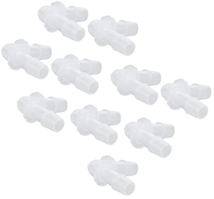 RASTKY Connettore per Tubo Flessibile da 90 Gradi Resistente Ai Graffi e Affidabile per Tubo della Pompa Raccordi in Plastica a Forma di L da 10 Pezzi di Uguale Diametro per Alimenti e Bevande (9,5