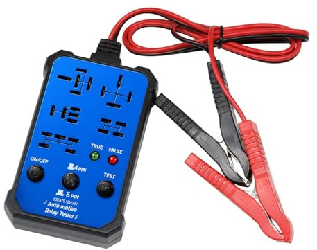 XIAOXIAOYU Strumento di prova del relè auto | Tester ad alta precisione 12 V 24 V universale,Dispositivo di diagnosi del relè,Diagnosi del motore per auto camion semi-rimorchio SUV Utility