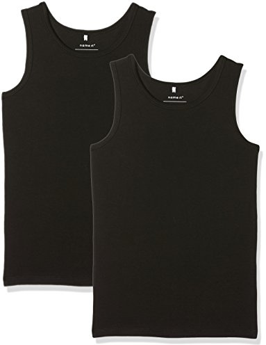 NAME IT Jungen Nkmtank Top Solid Noos Unterhemd (2er Pack)