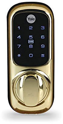Keyless Lock Push Button, Yale - Keyless Connected Smart Door Locks, Colour Polished Brass