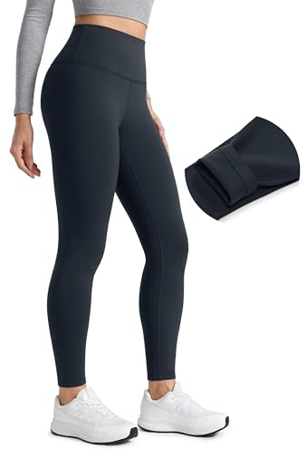 CRZ YOGA Matte Fleece Lined Leggings 28'' True Navy Medium