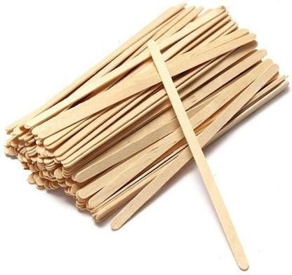 Swastha Hygiene Palitos agitadores de café desechables de madera de abedul | Agitador de té | Agitador de bebidas | Palillo de manualidades con extremo redondo || (750, 5.5 pulgadas)