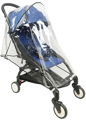 Stroller Rain Cover Universal Stroller Cover for Toddler Umbrella Stroller,Compact Travel Stroller,LLUFO Waterproof Snow Wind Weather Shield,Food Grade EVA No Odor