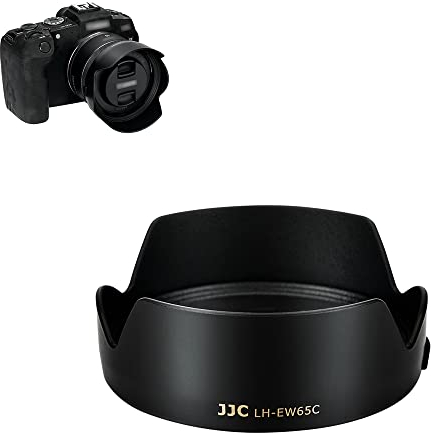JJC Bayonet Camera Lens Hood for Canon RF 16mm F2.8 STM Lens Replace Canon EW-65C, Reversible Lens Hood - Reduce Lens Flare - Prevent Reflection - Protect Lens