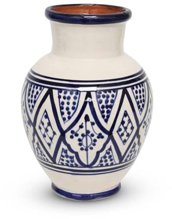 Marokkanische Vase Blau Nakhil Ø 19 x 26cm