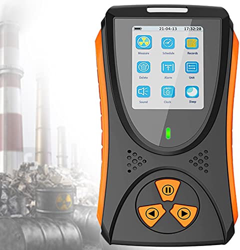 CHUNTIANMEI Geiger Compteur,Détecteur De Rayonnement Nucléaire,Portable Affichage Geiger,Compteur Radioactivité Nucléaire avec écran LCD,Détecteur Radioactif De Type Br,Test De Rayon X Beta Gamma