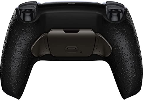 eXtremeRate Programmierbares Rise (RMB) Remap Kit für ps5 Controller BDM-030/040, Real Metal Buttons Remap Board&Texturiert Schwarz Rückgehäuse&Metall Back Paddles Set für ps5