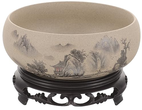 Jardinière Hydroponique pour Bonsaï avec Bol en Céramique Pot Décoratif pour Conteneur De Plantation pour La Maison Et Le Bureau