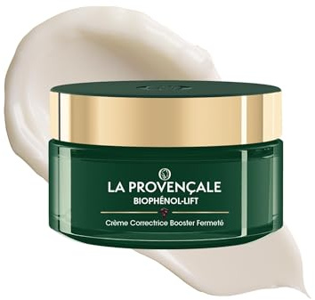 La Provençale Biophénol-Lift - Crème Correctrice Booster Fermeté Anti-Rides & Fermeté - Olive violette - Biophénols & Acide hyaluronique - Tous types de peaux - Efficacité Prouvée - 50 ml