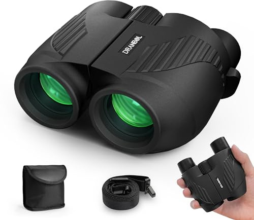 20X25 Small Binoculars for Adults and Kids, Large Eyepiece Binoculars for Bird Watching Easy Focus, Pocket High Powered Opera Glasses for Concert, Cruise Ship, Travel Must Have