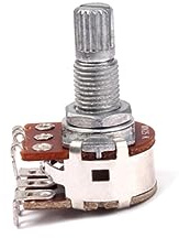 Toyvian Potentiometer Split Shaft Audio Taper Dual Pot Für Gitarrenlautstärke Und Ersatzteil Robustes Material Bedienen Zum Ersetzen Und Aufrüsten Von Gitarrenreglern