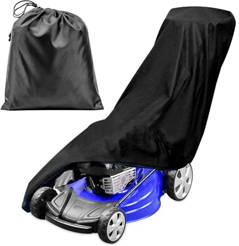 Housse de protection universelle pour tondeuse à gazon, 193 x 112 x 64 cm, 210D, imperméable, anti-UV, anti-poussière, résistante aux intempéries, avec cordon de serrage et sac de rangement