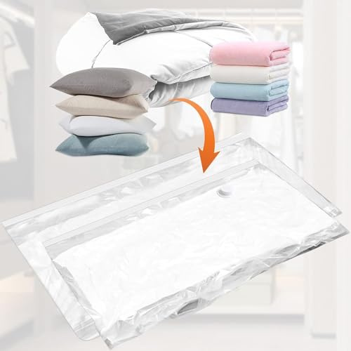 Großer Sous-Vide-Beutel für Matratzen 130 X 240 cm – Wasserfest, Wiederverwendbar, Hermetisch Dicht – Volumenreduzierung Bis zu 80% – Ideal für Umzüge und Lagerung