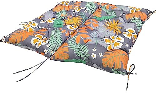 LiveGo Garden Bench Cushion 2/3/4 Seater Soft Outdoor Waterproof Patio Lounger Bench Swing Hammock Pad with Backrest (150 * 100 * 10CM,Flower Pattern)