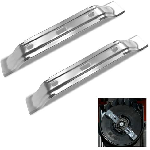 Yuiturt 2 Stück Mähroboter Messer Kompatibel, Mähmesser für Stihl Mähroboter RMI422P RMI 422 PCRMI 522 C für Viking iMow Ml4 Series, Messerklingen Rasenmäherklingen 200mm, Silber