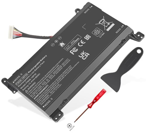 ASUNCELL 14.4V/86Wh 16PIN FM08 Batterie d'ordinateur Portable pour HP Omen 17-AN000 17-AN0XX 17-AN100 17-AN1XX Series, FM08 HSTNN-LB8B HSTNN-LB8A HQ-TRE TPN-Q195 922752-421 922753-421