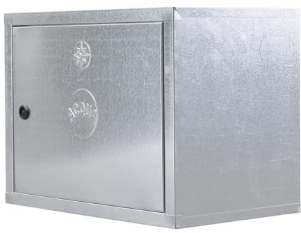 Cassetta per Contatore Acqua in Lamiera Zincata – Spessore 6/10 – Dimensioni 50x60x25 cm – Dotata di chiave