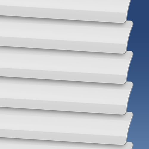 Blanc Brillant Store Vénitien en Aluminium,Store Vénitien en pour Fenêtres et Portes,Toutes Les Pièces de Montage Incluses,Personnalisable (50×180cm)