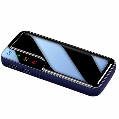 Power Bank,PowerBank fast charging, 20000mAh Pack with 2 USB Outputs and USB C Input,Blue,8000mAh