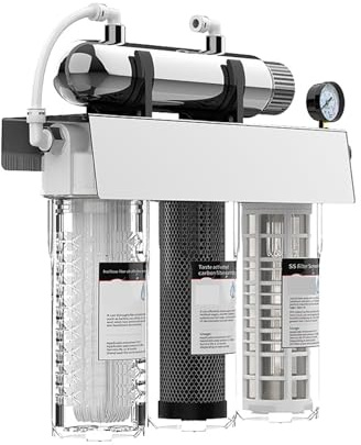 Filtres à eau for boissons domestiques, système de purification d'eau UV par ultrafiltration en 5 étapes for robinet domestique Avec un taux de filtration élevé