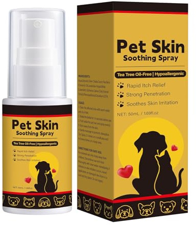Spray Calmante Para La Piel De Mascotas Para Perros,Spray Para Pelaje Canino | Brillo Capa 50ml Hidratante Saludable Repelente Polvo Suciedad Frescor Aseo Gato Gatito