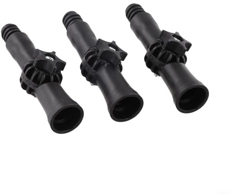 Joint articulé pivotant à 270 degrés compatible avec les tiges télescopiques et les outils de nettoyage permettant un réglage fluide de l'angle et un accès aux zones difficiles (3 pièces)