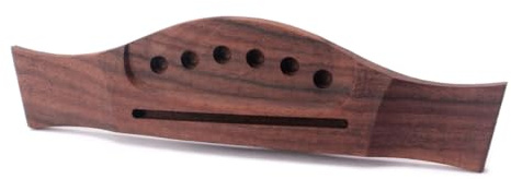 HONITANO Gitarrensteg Akustikgitarre 6-saiten Sattel Mit Schlitz Fischschwanz Rosewood Brücke Passend Für 34-38 Zoll Folk Gitarre Zubehör